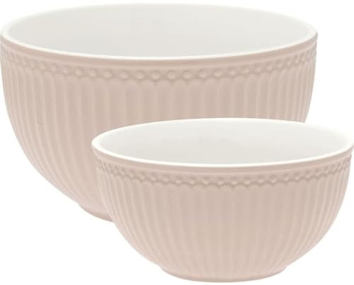GreenGate [W] Serving Bowl Alice Creamy Fudge Set of 2