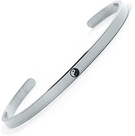 Yin Ying armband - smycke av rostfritt stål i silver – BERGERLIN Symbols