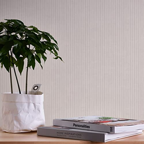 A.S. Création Maison Charme 390762 Papier peint à rayures Blanc/gris 10,05 m x 0,53 m Fabriqué en Allemagne