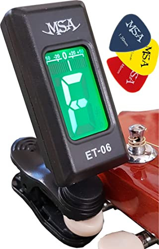 MSA Universal Clip Tuner - Chromatisch + 3x Pleks - Schwarz