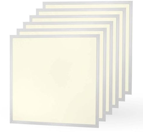 Ledvion - 6X Pannelli LED, 60x60, 36W, 3000K, 4000 Lumen, Apparecchio da Incasso per Soffitto a Griglia, Inclusi driver LED con connettore rapido
