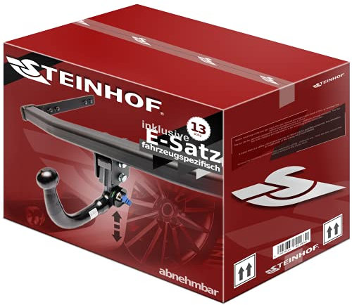 STEINHOF Anhängerkupplung abnehmbar für BMW 3er E91 Touring Kombi 10.2005-01.2013 + 13-pol fahrzeugspezifischer Elektrosatz, B-046@21020523