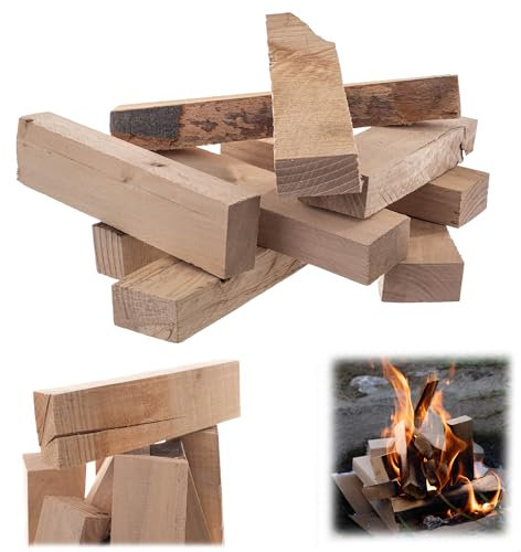 KADAX Accendifuoco in legno di faggio da 10 kg, naturale ed efficiente per camino, forno, barbecue e braciere, legna da ardere, legna da ardere, legna da ardere, legna da ardere