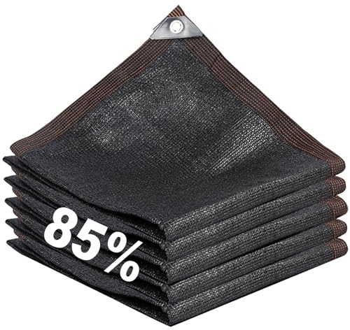 Genérico Red de Sombra, Protección UV 85% Toldo Vela Sombra Negro, Exterior Terraza Malla Sombra para Invernaderos Pergolas de Jardin Patios Piscinas(5 x 6 m)