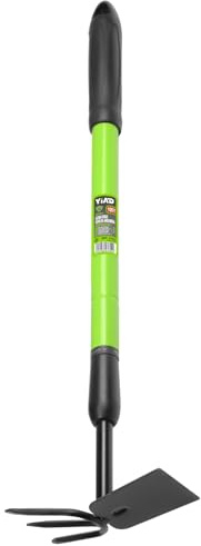 Garden Hoe - Telescoping 27-39 Inch Dual Head Weeder & Cultivator with Adjustable Handle, Lightweight Rust Resistant for Raised Beds, Camping, Beach & Backyard Gardening