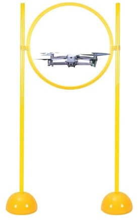 Drone en Kit Kit de Course de Drones, Parcours D'obstacles pour Quadricoptère, Pilote D'avions Radiocommandés pour Débutants, Évitement de Portes, Jeu D'intérieur Et D'extérieur(Diameter 70cm(27.6in))