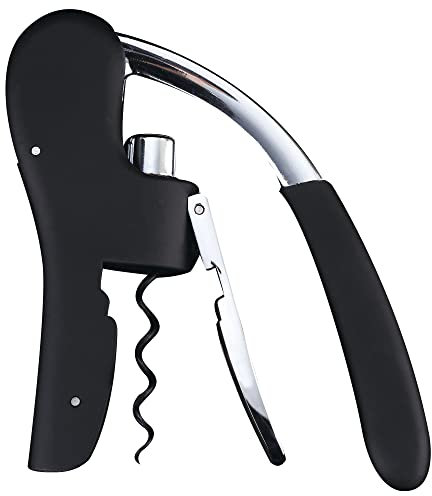 Masterpro - Cavatappi a leva, in lega di zinco e ABS, effetto soft-touch