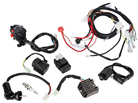 EBTOOLS pour faisceau electrique Accessoire d'assemblage CDI de fil de câblage électrique pour VTT QUAD Faisceau de câblage smc quad 250ccm, faisceau de câblage de déma