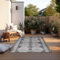 Elle Decoration In und Outdoor Teppich – Wendeteppich Wetterfest & Wasserfest - Modernes Boho Ethno Muster Geometrisch Outdoorteppich für Garten, Balkon, Terrasse, Wohnzimmer – Schwarz, 160x230cm