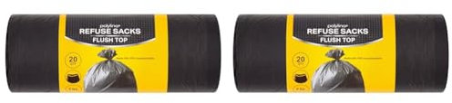 Polylina 20 Refuse Sacks Flush Toop 75L (Pack of 2)