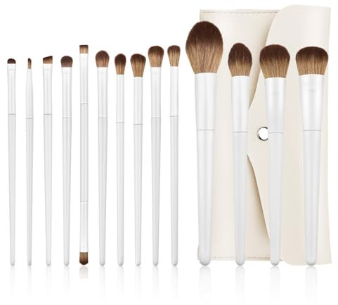 NEUTYPECHIC 14 Pezzi Pennelli Make Up Pcchi, Set di Pennelli per Trucco, Pennelli a Setole Morbide con Manico Lungo Che Includono Correttore, Ombretto, Labbra, Fard, Evidenziatore Pennello Per Cipria