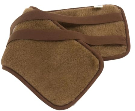 Babička Ovečková OmaSchafe.de Ceinture lombaire double face en laine de chameau et de mouton mérinos à nouer, marron – Chauffe-reins – Chauffe-reins – Ceinture chauffante pour soulager les maux de dos