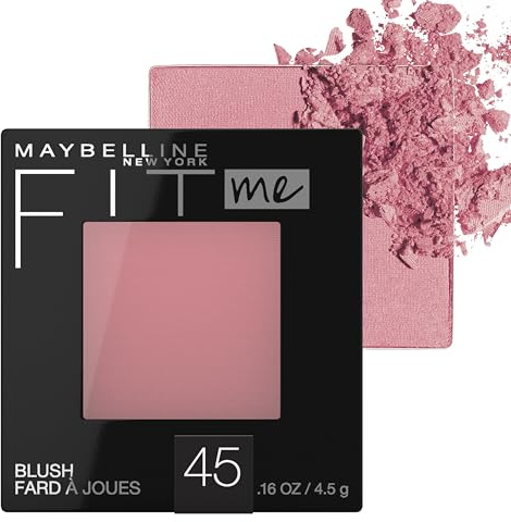 Maybelline Fit Me Blush, Lightweight, Smooth, Blendable, Long-lasting All-Day Face Enhancing Makeup Color, Plum, 1 Count