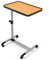 GOPLUS Pflegetisch mit Rollen, Betttisch höhenverstellbar & neigabar, mobiler Beistelltisch Sofatisch Couchtisch für Bett & Sofa, 52 x 33 x 61,5 cm