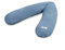 Julius Zöllner Musselin Stillkissen ca. 190 cm | Füllung 42 Liter EPS-Mikroperlen | Made in Germany | Bezug aus 100% Baumwollmusselin | Oeko-TEX® Standard 100 | Blau