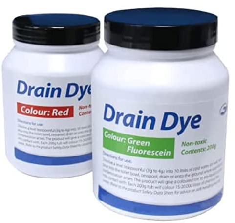 Colorant traceur pour détection de fuite 200 gr - Colorant fuite piscine - détecteur de fuite liquide (Jaune)
