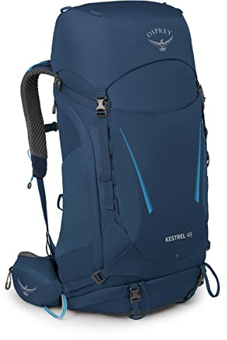 Osprey Kestrel Men's Backpack, 48L, Atlas Blue, L/XL