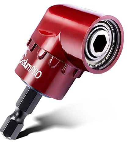 ColumPRO 1/4 Inch 105 Degree Right Angle Driver Adapter Hex Shank Power Screwdriver, Quick Change Drive and Magnetic Bit Socket Attachment Adapter