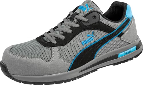 PUMA Men's Safety Frontlowm P Industrial Shoe, Grey Blue, 11