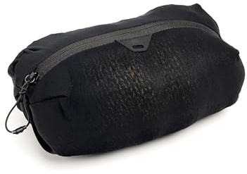 Peak Design Ultralight Mesh Packing Cube, Black, Stretchy Mesh Luggage Cube with Strap Attachment Points and Luggage Pass Throughs, Zipper Opening, Travel Organizer for Men and Women, Size XS