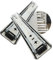 Draw Runners,Replacement Rails, Heavy Duty Industrial - 1-Pair Ball Bearing - Detachable - Side Mount - Load 80-140kg - 3-section Telescopic Slide Rail(20 Inch(500 mm))