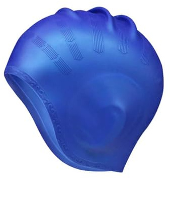 Swimming Cap Silicone Waterproof – Women Kids Youth Swim Hat Long Hair Protection – Anti-Slip Children Swimming Caps with Ear Protection – Comfortable Elastic Pool Hat for Water Sports 1Pcs