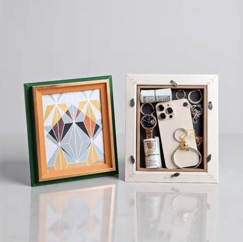 Hidden Compartment Picture Frame Diversion Safe – Realistic Wall or Stand Supported Frame with Secret Storage for Cash, Jewellery & Valuables – Discreet Home Security Solution - Can Insert Own Photo