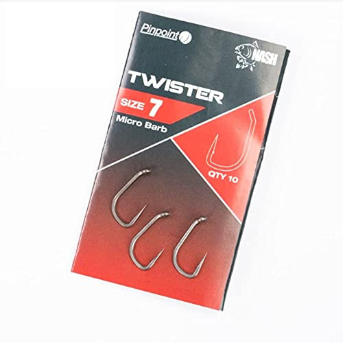 Nash Twister Micro Barbed Größe 4 T6109 Haken Hook Hooks Angelhaken Karpfenhaken