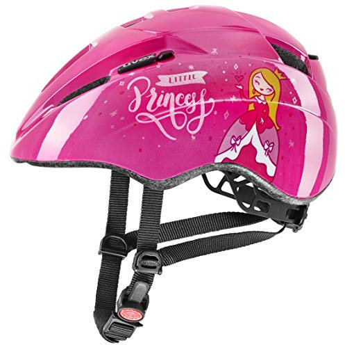 uvex Kid 2 - Leichter Fahrradhelm für Kinder - individuelle Größenanpassung - erweiterbar mit LED-Licht - pink - 46-52 cm