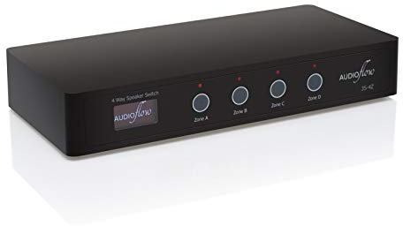 Audioflow 4 Way Speaker Switch Selector Box Smart Wi-Fi