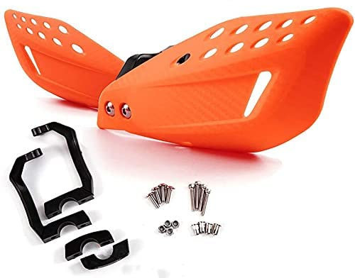 APEBAZY Motorcykel handskydd racing handskydd dirt bike universella handskydd borststång för off-road ATV motocross enduro handskydd ersättning 7/8 tum 22 mm orange