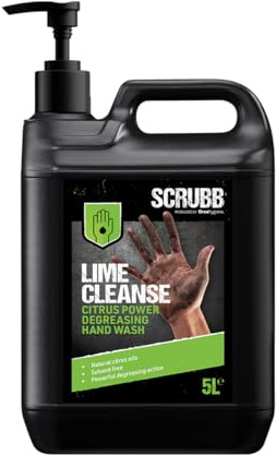SCRUBB Lime Cleanse Citrus Power Degreasing Hand Wash 5L Pump Top