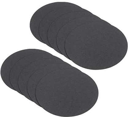 PATIKIL 3,9 Pulgadas Redondo Cartón Papel, 50uds En Blanco Disco Círculos Rebanadas para Fiesta Decoración Bricolaje Artesanía Arte Dibujo Pintura Escritura, Negro