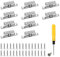 10 Pestillos de Volas Dobles con Tornillos, 40 mm Ajustables para Muebles, Cajones, Armarios, Cierre Puerta