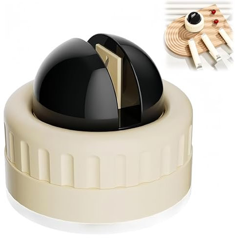 Mini Affilacoltelli con Aspirazione Affilacoltelli Professionale Portatili con Installazione Rotante Manuale Piccoli Accessori Pratici per Cucina Adatto per Maggior Parte Delle Lame (Nero)