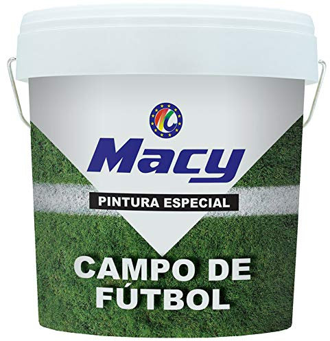 Macy Pintura Especial Campo de Fútbol para Exterior, 15 Litros, Color Blanco