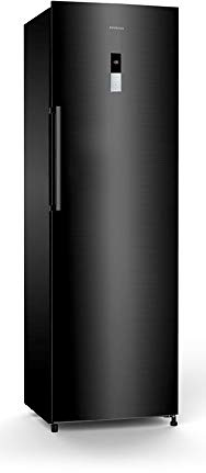 CONGELADOR VERTICAL CV-19DST INFINITON (A++, NEGRO, NO FROST, Altura 185cm, 282 Litros, Puerta reversible, Termostato regulable, Independiente)