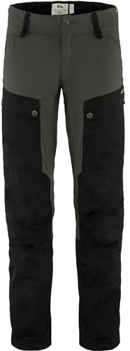 Fjällräven Keb Men's Hiking Trouser (US, Waist Inseam, 36, 32, Regular, Black/Stone Grey)