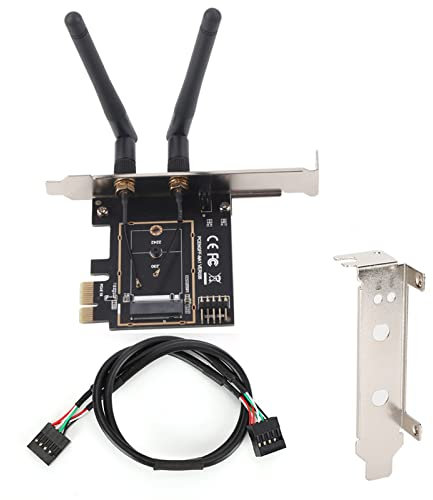 KAKAKE Tarjeta PCI E WiFi 6E, 5400 Mbps, Módulo AX210, Bluetooth 5.3, Adaptador de Red de Alta Velocidad