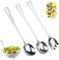 3 Pièces Grande Fourchettes à Salade en Acier Inoxydable,Couverts à Salade,28cm Serveur Salade Set,Cuillère à Salade avec Long Manche,Lavables au Lave-vaisselle,pour Cuisine,Salle à Manger,Fête,Buffet