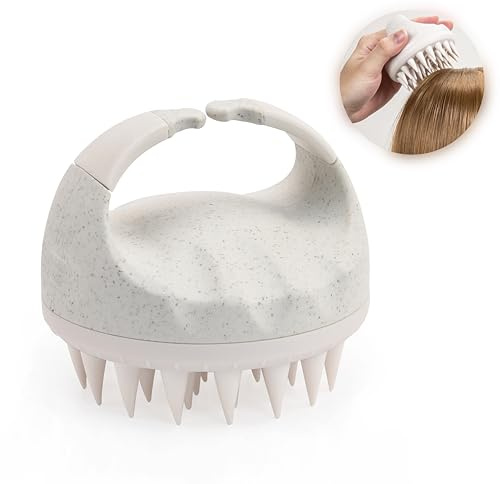 Silicone Scalp Massager Head Massage Scalp Brush for Dandruff Removal and Exfoliating Scalp Hair Scrubber Shampoo Brush for Wet Dry Hair