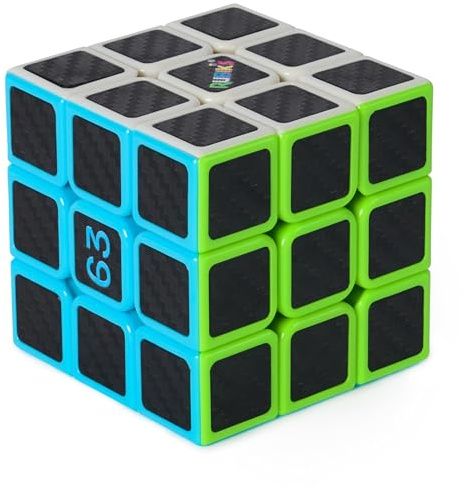 Rubik’s Cube, Mercedes-AMG Petronas F1 Team Carbon Fiber Cube, F1 Collectible & Desk Décor, Problem-Solving Brain Teaser, Fidget Toy, Sensory Puzzle, for Ages 8 & Up