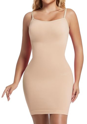 Joyshaper Women Shaping Full Slips Shapewear Under Dress Tummy Control Slimming Cami Slips Body Shaper Slip