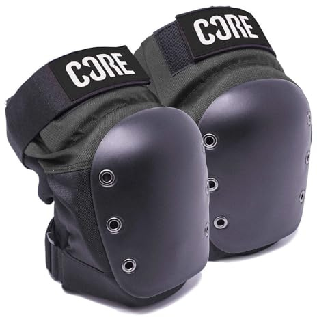 Genouillères de rue Core pour le skateboard, scooter, BMX et patinage sur roulettes - Équipement de protection professionnelle adapté aux enfants de 6 à 12 ans, aux adolescents et aux adultes