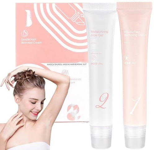 LioraBeauty Haarentfernungscreme, Liorabeauty Haarentfernungsset, Liorabeauty Gesichtshaarentfernung, Haarentfernungscreme, Schmerzlose Haarentfernungscreme für Oberlippe (1Set)