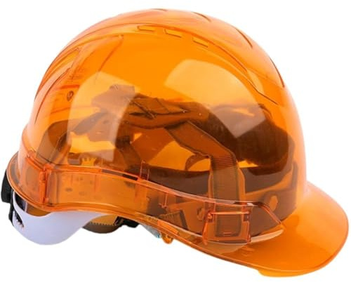 HiyyFloy Casco di Sicurezza Trasparente per Edilizia, Arrampicata, Campanile, Operaio, Casco Protettivo, Casco di Sicurezza per Luoghi di Lavoro All'aperto