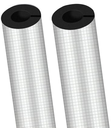 Antigelo Tubo Isolante In Schiuma, Flessibile GommaTubi, Anticondensa Impe rmeabile calore isolato, ID 16-219mm, per Condizionatore、Rubinetti e Scaldacqua Solare(ID 16mm x TK10mm x L90cm)