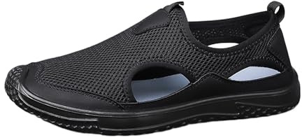 Sommarskor för män, lätta ventilerande skor, herr, tygskor, nät, låga sneakers utan snörning, slip-skor, mjuk sula, promenadskor, stora storlekar, pumpskor