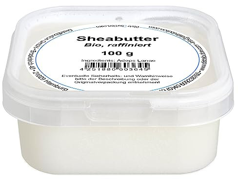 Sheabutter 100g Zertifiziert Vegan raffiniert für natürliche Kosmetik