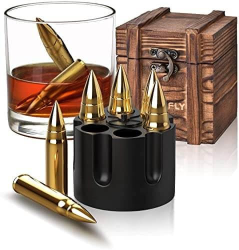 Geschenke für Männer, Whisky Steine für Jäger, Coole Jagd Geschenk für Ihn, Geburtstagsgeschenk für Papa Partner Ehemann, Edelstahl Eiswürfel Wiederverwendbar